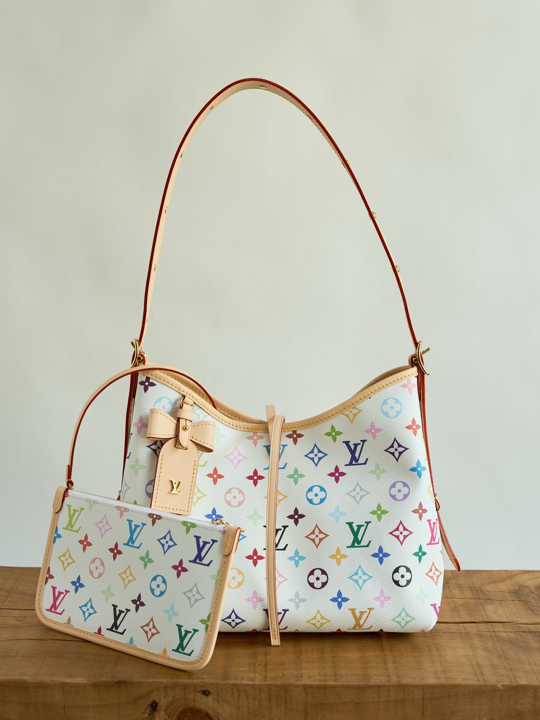 루이비통 M13661 Louis Vuitton x Murakami Takashi Carryall PM Multicolor 29CM