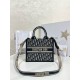 디올 Dior Small Dior Book Tote Oblique Jacquard Blue 26.5cm