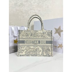 디올 Dior Medium Dior Book Tote Grey Reverse 36.5cm