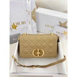 디올 Dior Medium Dior Caro Bag Apricot 25.5cm