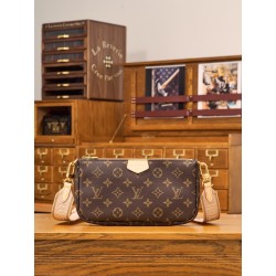 루이비통 Louis Vuitton M44840 Multi Pochette Accessoires Monogram Light Pink 24CM