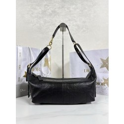 디올 Dior Medium D-Journey Bag Black 33cm