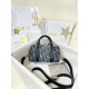 디올 Dior Groove 17 Nano Bag Blue Denim Oblique Jacquard 17cm