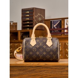 루이비통 Louis Vuitton M46594 Speedy Bandouliere 20 Monogram Pink Orange 20CM