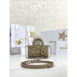 디올 Dior Lady D-Joy Micro Bag Apricot 16cm