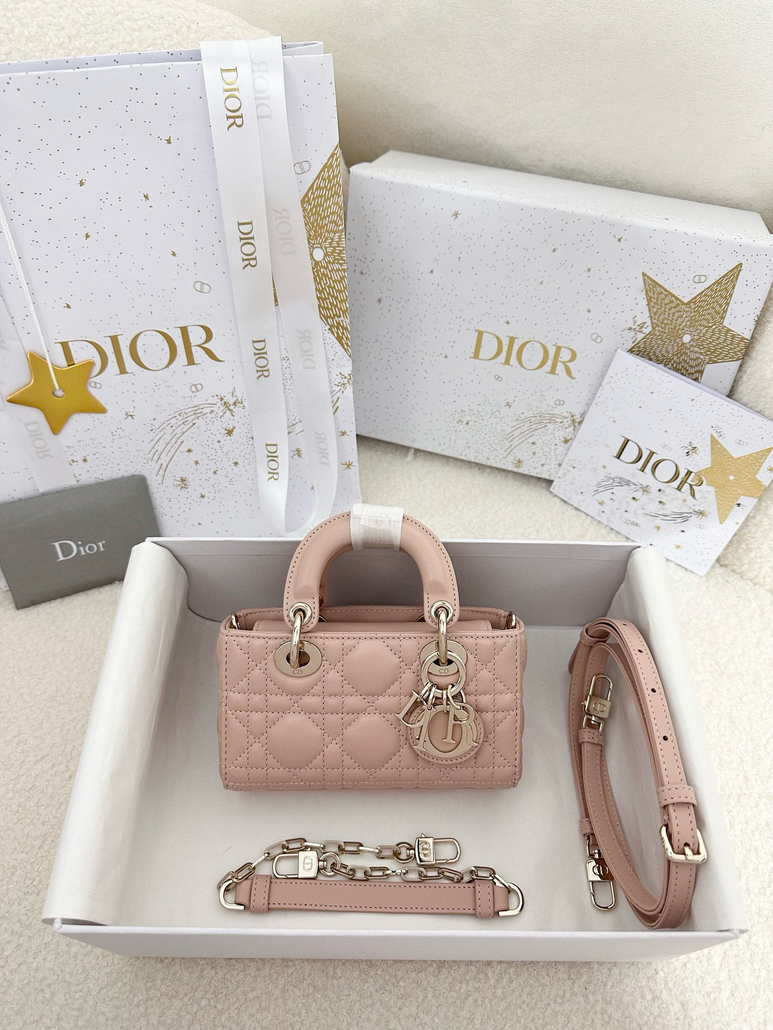 디올 Dior Lady D-Joy Micro Bag Pink 16cm