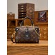 루이비통 Louis Vuitton M45571 Petite Malle Souple Monogram Canvas Black 20CM