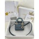 디올 Dior Lady Dior Micro Bag Blue