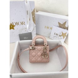 디올 Dior Lady Dior Micro Bag Pink