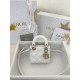 디올 Dior Lady Dior Micro Bag White