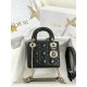 디올 Dior Mini Lady Dior Bag Black 17cm