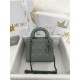 디올 Dior Mini Lady Dior Bag grey 17cm
