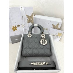 디올 Dior Small Lady Dior My ABCDior Bag grey 20cm