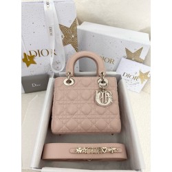 디올 Dior Small Lady Dior My ABCDior Bag Pink 20cm