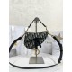 디올 Dior Saddle Bag Oblique Jacquard Blue 21cm