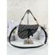 디올 Dior Saddle Bag Oblique Jacquard Blue 25.5cm