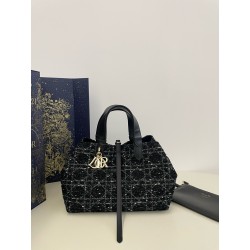 디올 Dior Medium Dior Toujours Bag Black 28.5cm