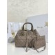 디올 Dior Medium Dior Toujours Bag Grayish-brown 28.5cm
