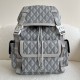 디올 Dior Hit the Road Backpack with Flap grey 43cm