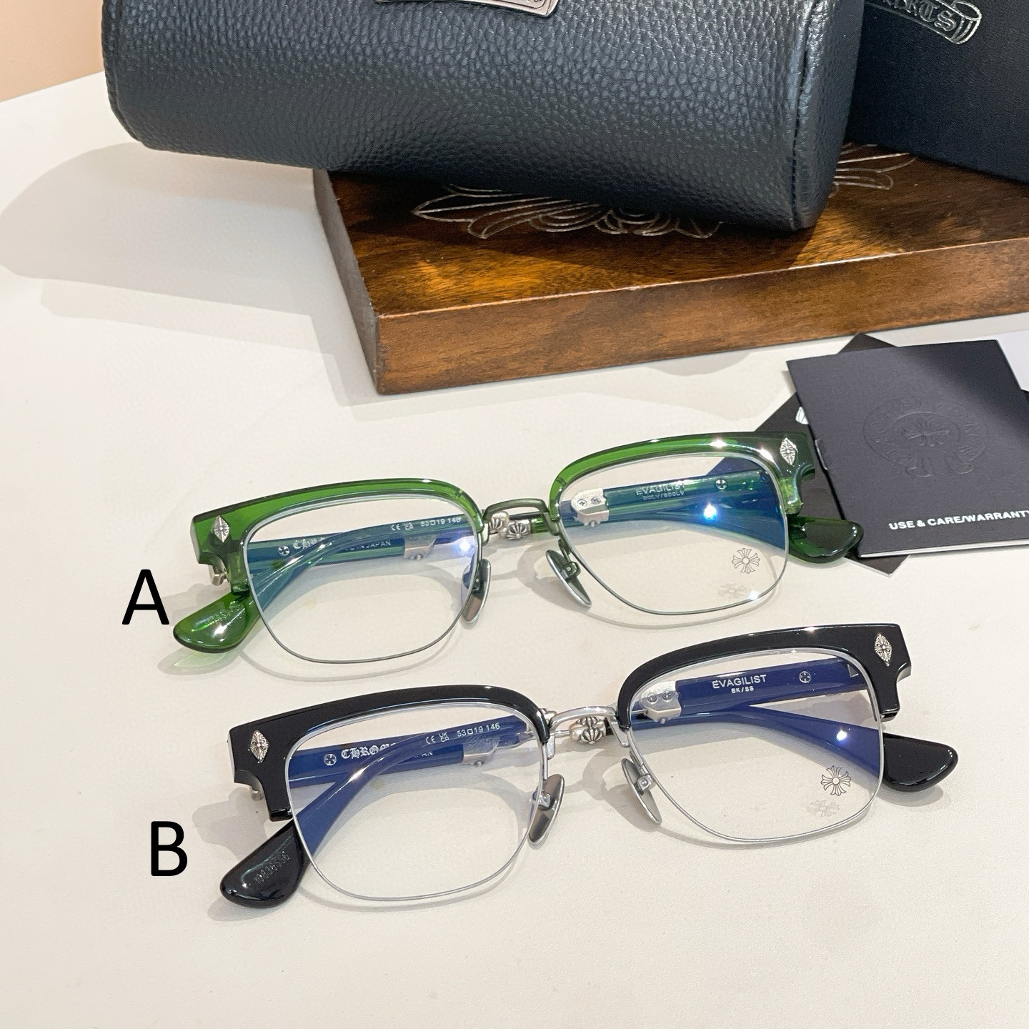 크롬하츠 Chrome Hearts 안경 EVAGILIST 53口19-146