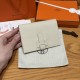 에르메스 Hermes New H Passant Epsom 10 Craie/silver