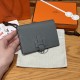 에르메스 Hermes New H Passant Epsom 63 Vert Amanda/silver