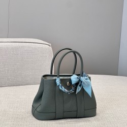 에르메스 Hermes Mini Garden party 23cm Germany Leather 63 Vert Amanda
