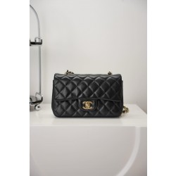 샤넬 Chanel Mini Classic Flap Bag A69900 Black gold 20cm