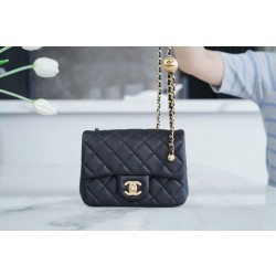 샤넬 Chanel Mini Flap Bag AS1786 Black 18cm