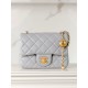 샤넬 Chanel Mini Flap Bag AS1786 Grayish blue 18cm