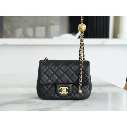 샤넬 Chanel Mini Flap Bag AS1786 Black 18cm