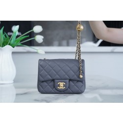 샤넬 Chanel Mini Flap Bag AS1786 Dark grey 18cm