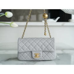 샤넬 Chanel 23c Mini Flap Bag AS1787 Dark grey 20cm