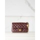 샤넬 Chanel 23c Mini Flap Bag AS1787 Wine red 20cm