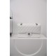 샤넬 Chanel Medium Classic Flap Bag A01112 White silver 25cm