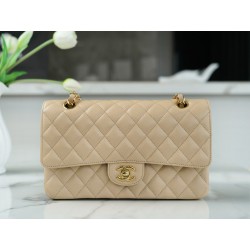 샤넬 Chanel Medium Classic Flap Bag A01112 Apricot 25cm