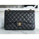 샤넬 Chanel Jumbo Classic Flap Bag A58600 Black gold 30cm