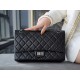 샤넬 Chanel 2.55 Flap Bag A37587 Black silver 28cm