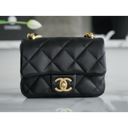 샤넬 Chanel 22s Mini Classic Flap Bag Black 17cm