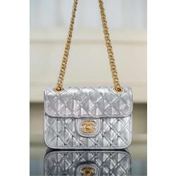 샤넬 Chanel Mini Flap Bag AS4797 silver 19cm