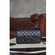 샤넬 Chanel 24A Mini Flap Bag with Top Handle so Black 20cm