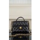 샤넬 Chanel 25p Flap Bag with Top Handle Black 22cm