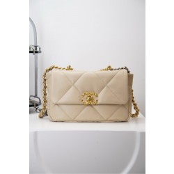 샤넬 Chanel 19 Handbag AS1160 Shallow apricot 26cm