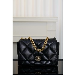 샤넬 Chanel CHANEL 19 Maxi Handbag AS1162 Black 36cm