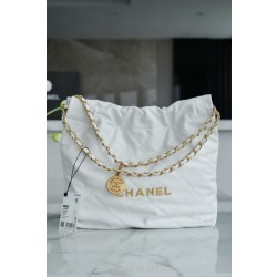 샤넬 Chanel 22P 22Small Handbag AS3260 White gold 35cm