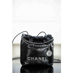 샤넬 Chanel 22P 22Mini Handbag AS3980 Black silver 19cm