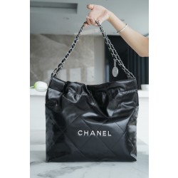 샤넬 Chanel 22P 22Small Handbag AS3260 Black silver 35cm
