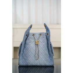 샤넬 Chanel 25s 25Medium Handbag AS5311 Blue 40cm