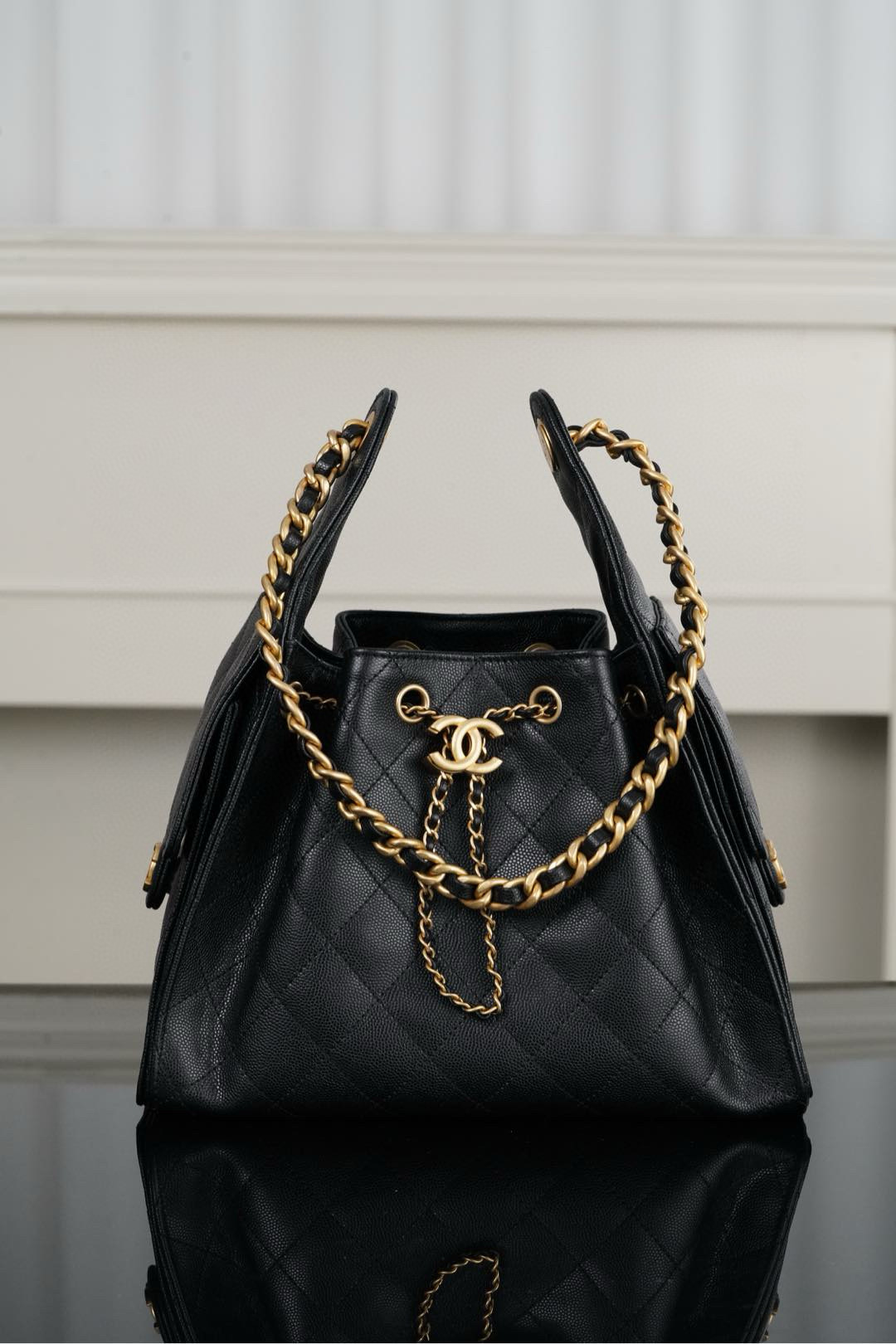 샤넬 CHANEL 25s 25Small Handbag AS5293 Black 26cm