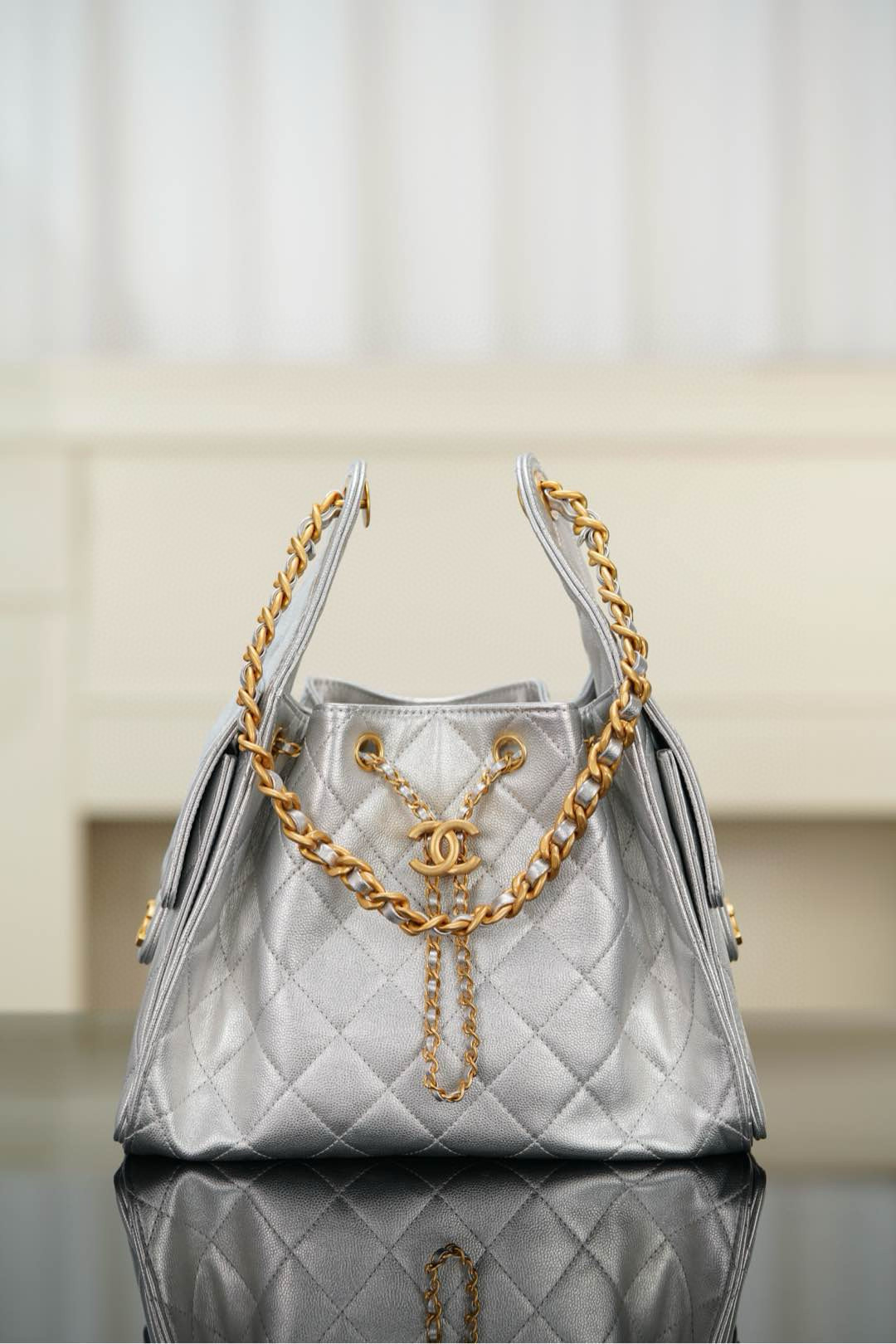 샤넬 CHANEL 25s 25Small Handbag AS5293 silver 26cm